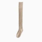 2-Pair Set Over-the-Knee Cable Knit Wool Socks - Warm Multi-Color Versatile Legwear for Stylish Outfits ARCC1007