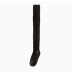 2-Pair Set Over-the-Knee Cable Knit Wool Socks - Warm Multi-Color Versatile Legwear for Stylish Outfits ARCC1007