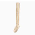 2-Pair Set Over-the-Knee Cable Knit Wool Socks - Warm Multi-Color Versatile Legwear for Stylish Outfits ARCC1007