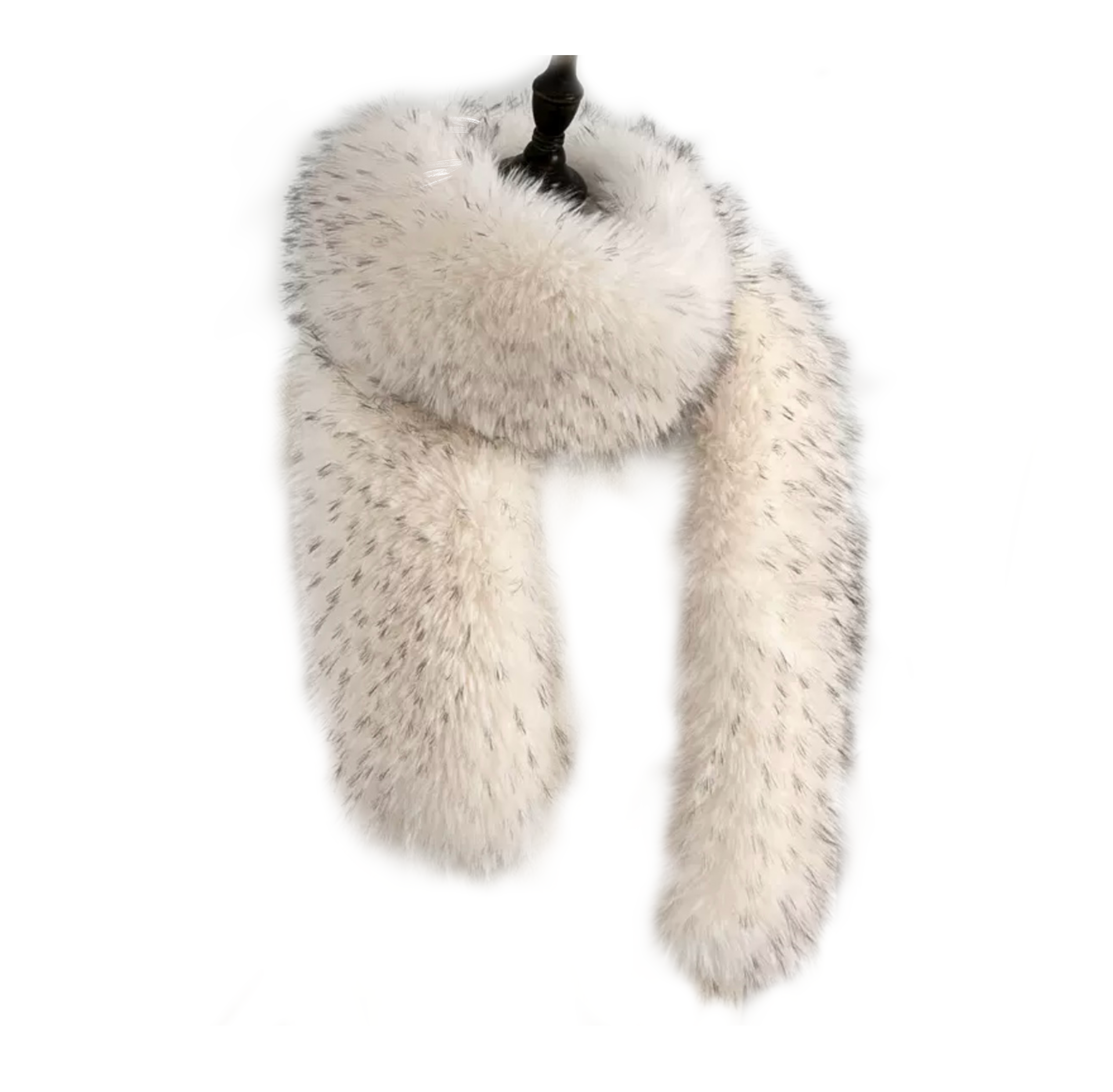Victorian-Era Faux Fox Fur Scarf  Luxury Wrap for Historical Attire & Winter Elegance ARCC1013
