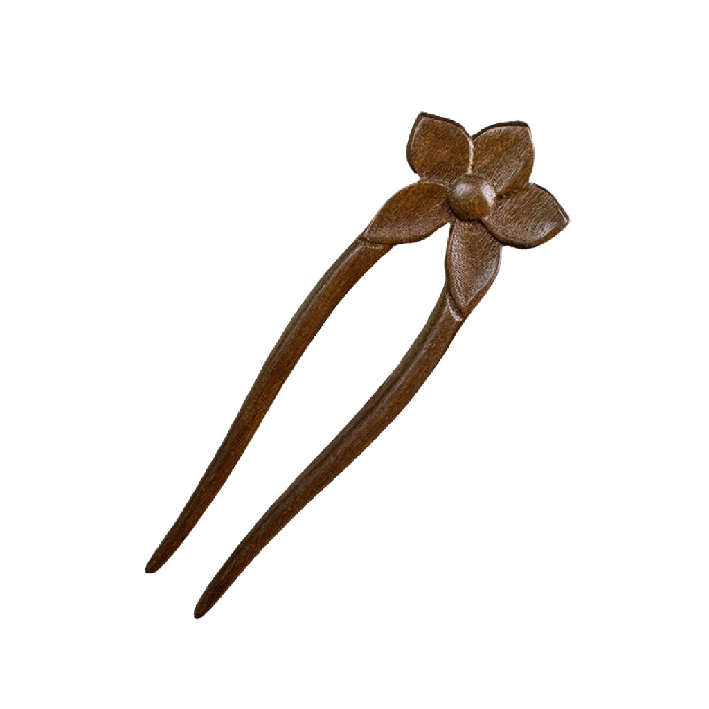 Vintage Chinese Sandalwood Hair Accessory | Handcrafted Retro Hair Fork Gift for Love ARCC1023-3