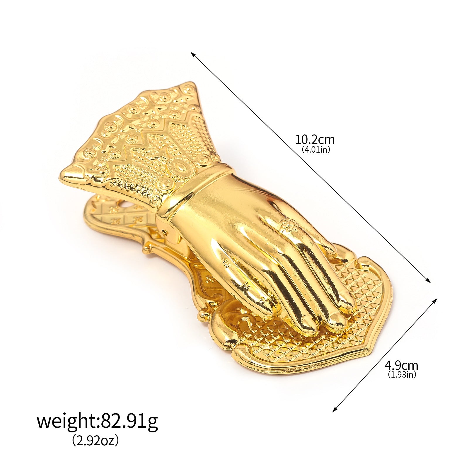 Victorian-Inspired Gold Hand Bookmark Clip | Ornate Metal Page Holder for Reading & Collecting ARCC1022