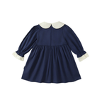 Victorian Inspired Ivory Peter Pan Collar Girl’s Dress | Embroidered Tulle Party Dress K3134724