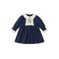 Victorian Inspired Ivory Peter Pan Collar Girl’s Dress | Embroidered Tulle Party Dress K3134724