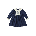 Victorian Inspired Ivory Peter Pan Collar Girl’s Dress | Embroidered Tulle Party Dress K3134724