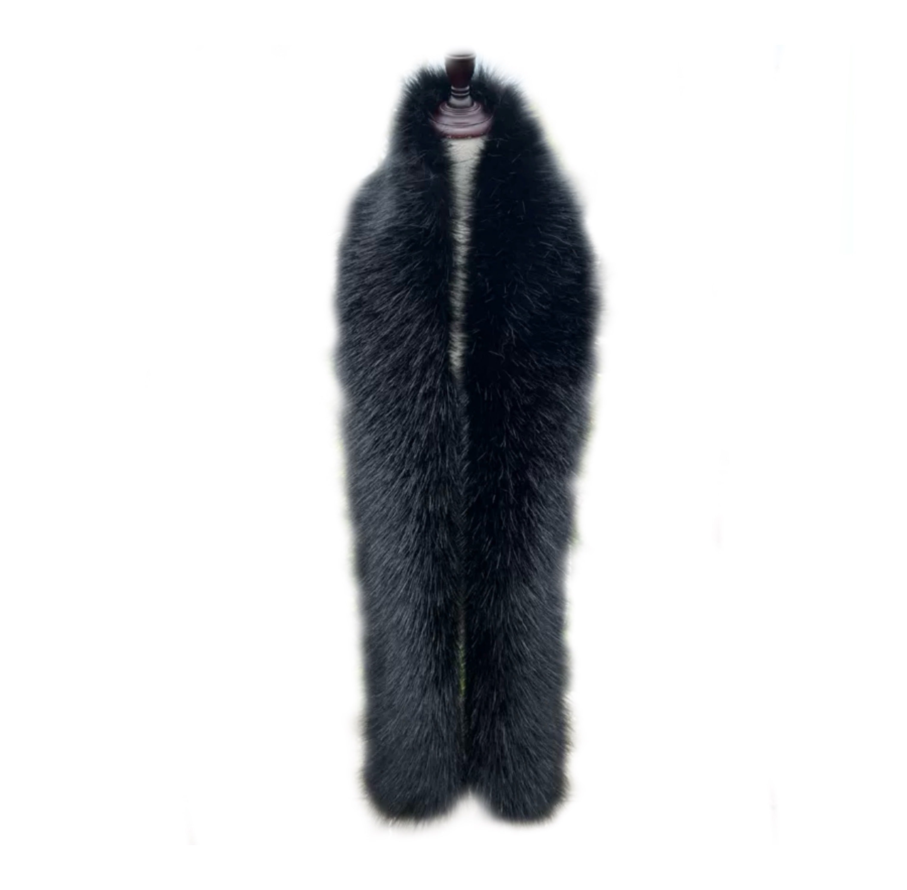 Victorian-Era Faux Fox Fur Scarf  Luxury Wrap for Historical Attire & Winter Elegance ARCC1013